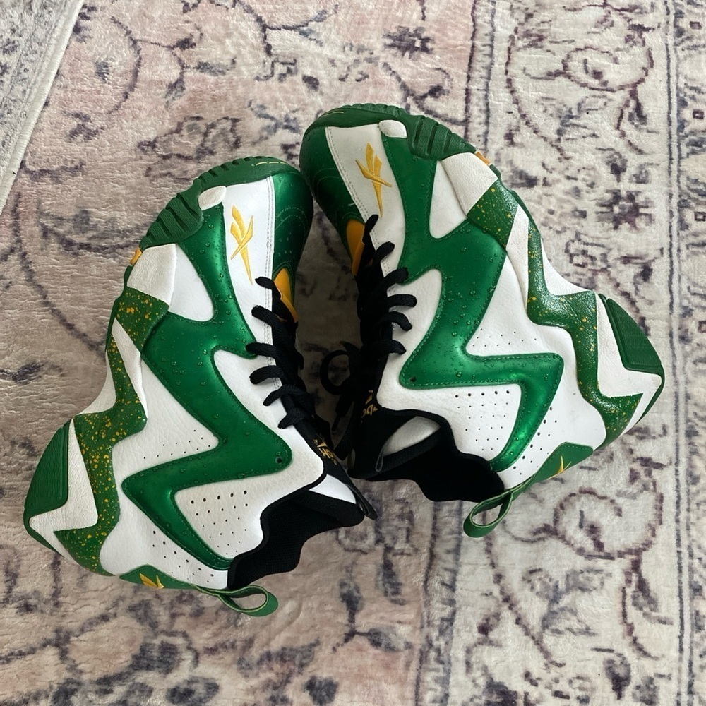 Reebok Hurrikaze II Sonics Kemp Reign Man Basketball Shoes GZ1566 Men’s ( S-4 ) - Picture 4 of 6